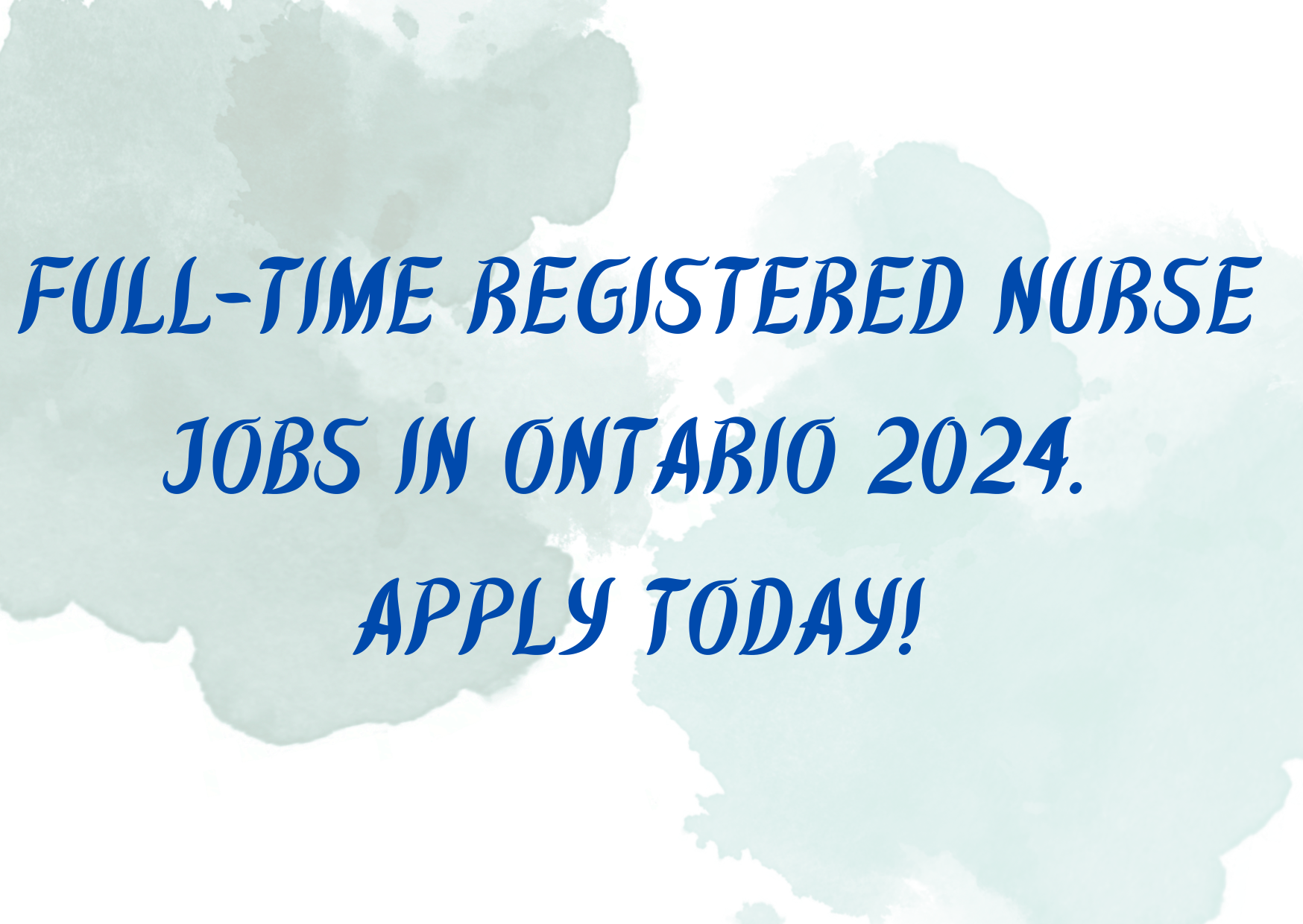 Full-Tine RN Jobs in Ontario